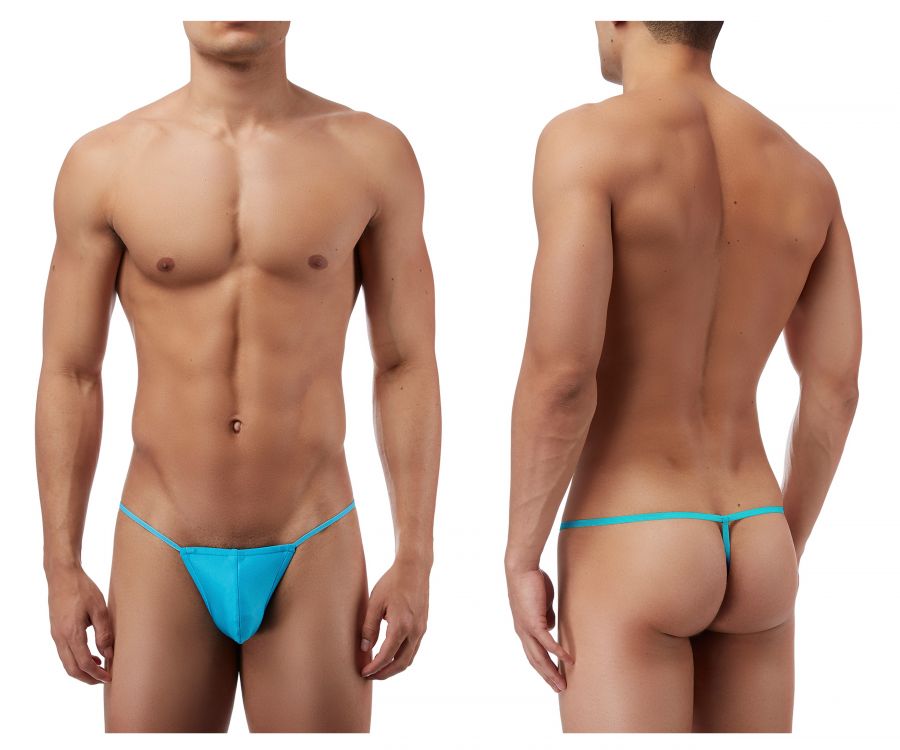 Male Power PAK870 Euro Male Spandex Pouch G String Color Blue - DealByEthan.gay loves Male Power