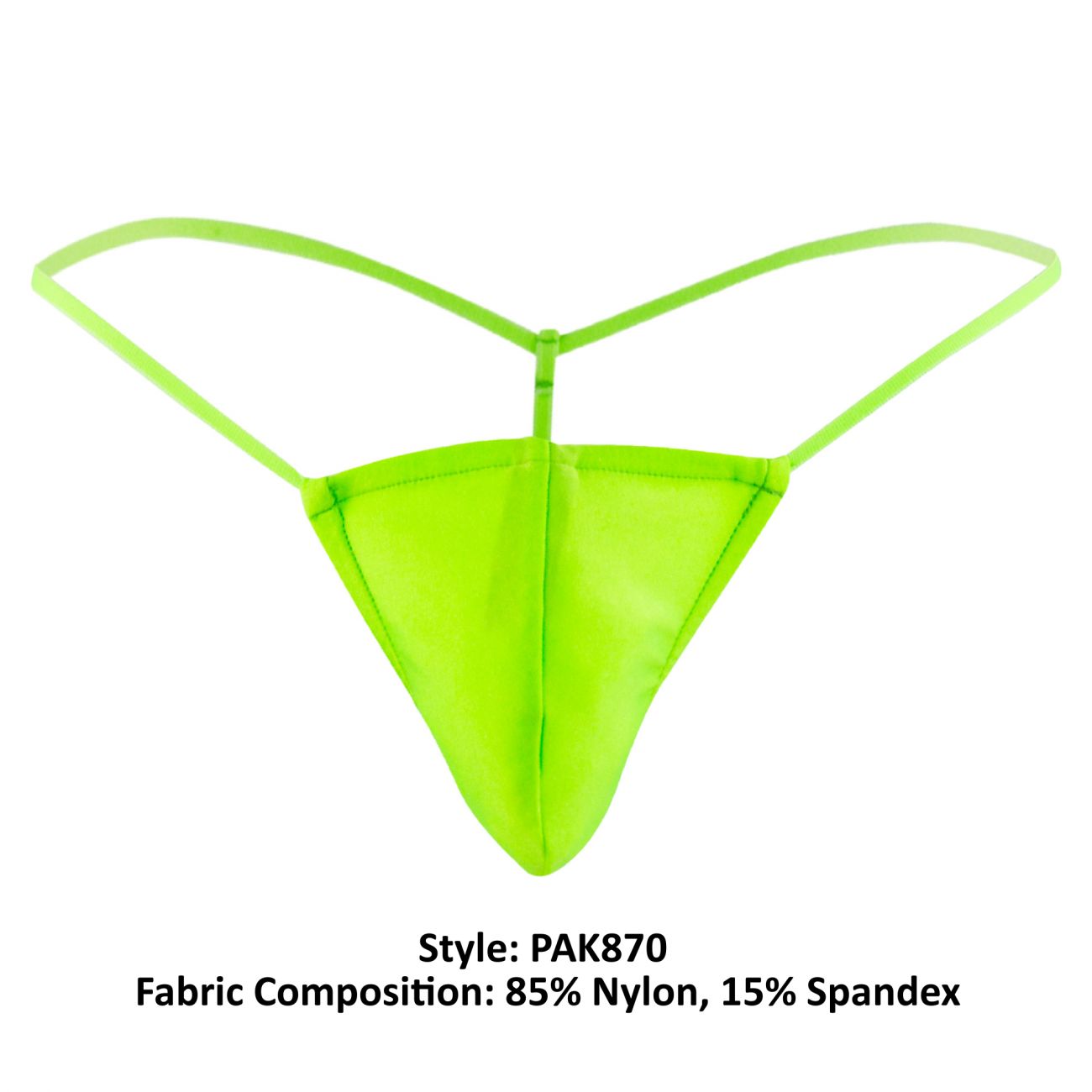 Male Power PAK870 Euro Male Spandex Pouch G String Color Lime - DealByEthan.gay loves Male Power