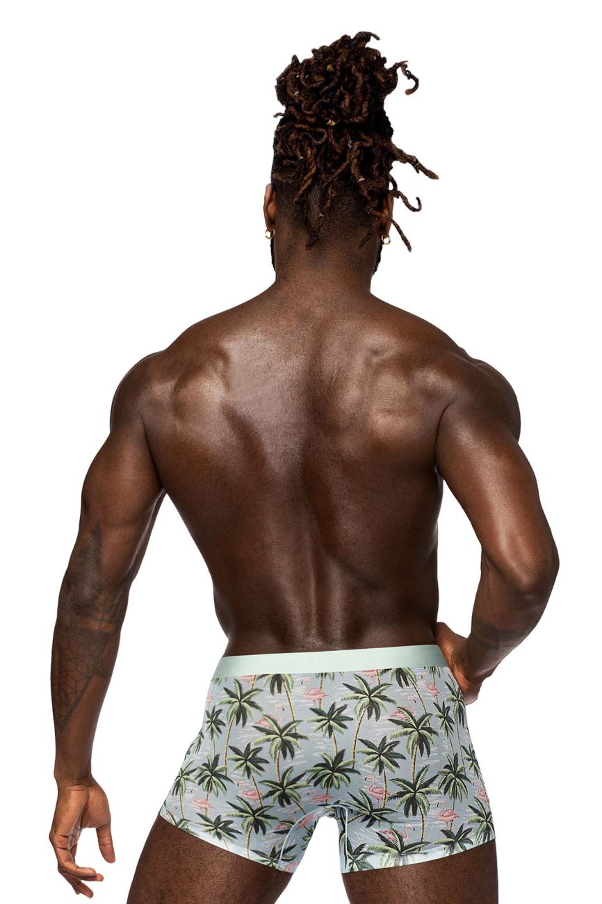 Male Power SMS-011 Sheer Prints Seamless Short Color Flamingo - DealByEthan.gay loves Male Power