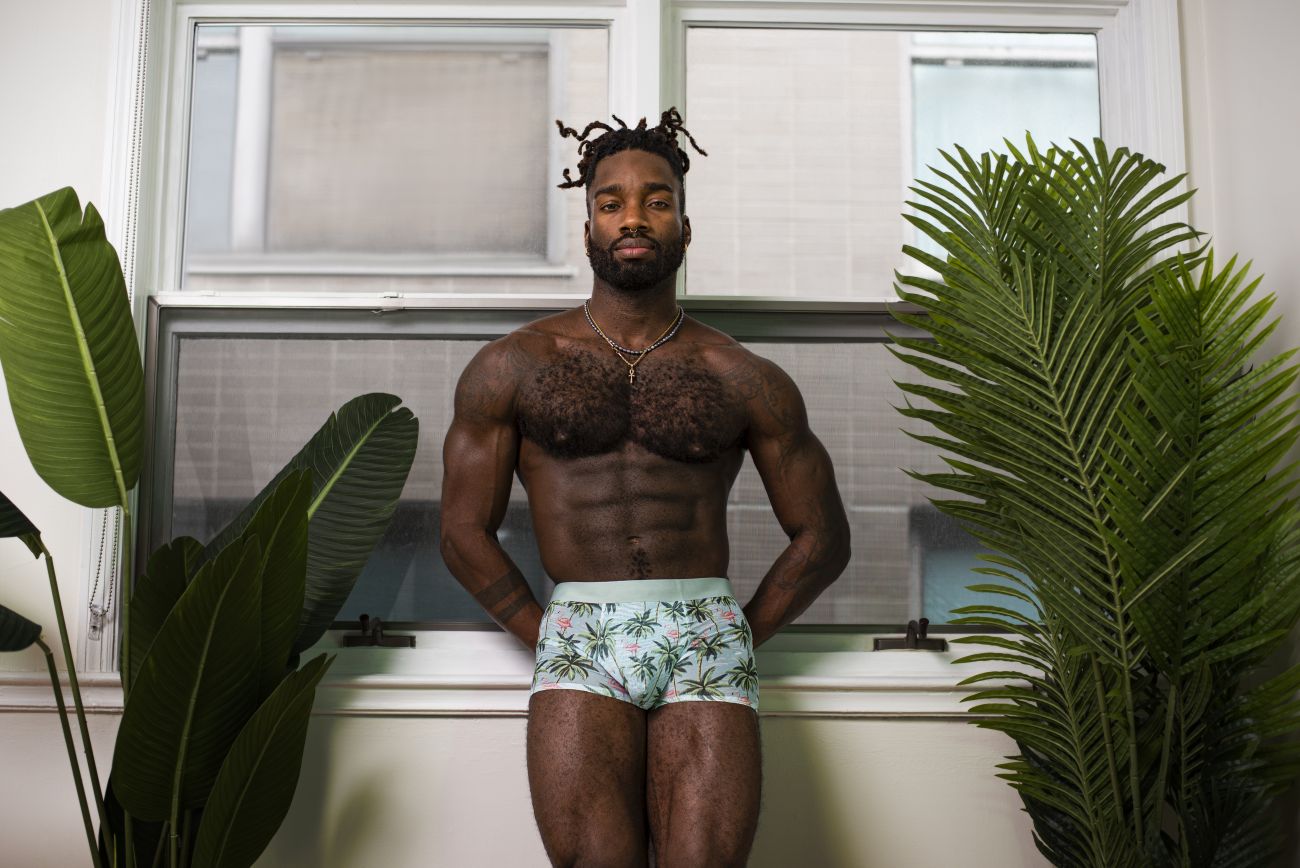 Male Power SMS-011 Sheer Prints Seamless Short Color Flamingo - DealByEthan.gay loves Male Power