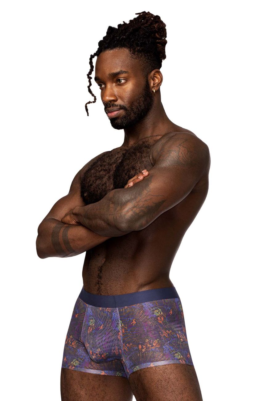 Male Power SMS-011 Sheer Prints Seamless Short Color Splatter - DealByEthan.gay loves Male Power