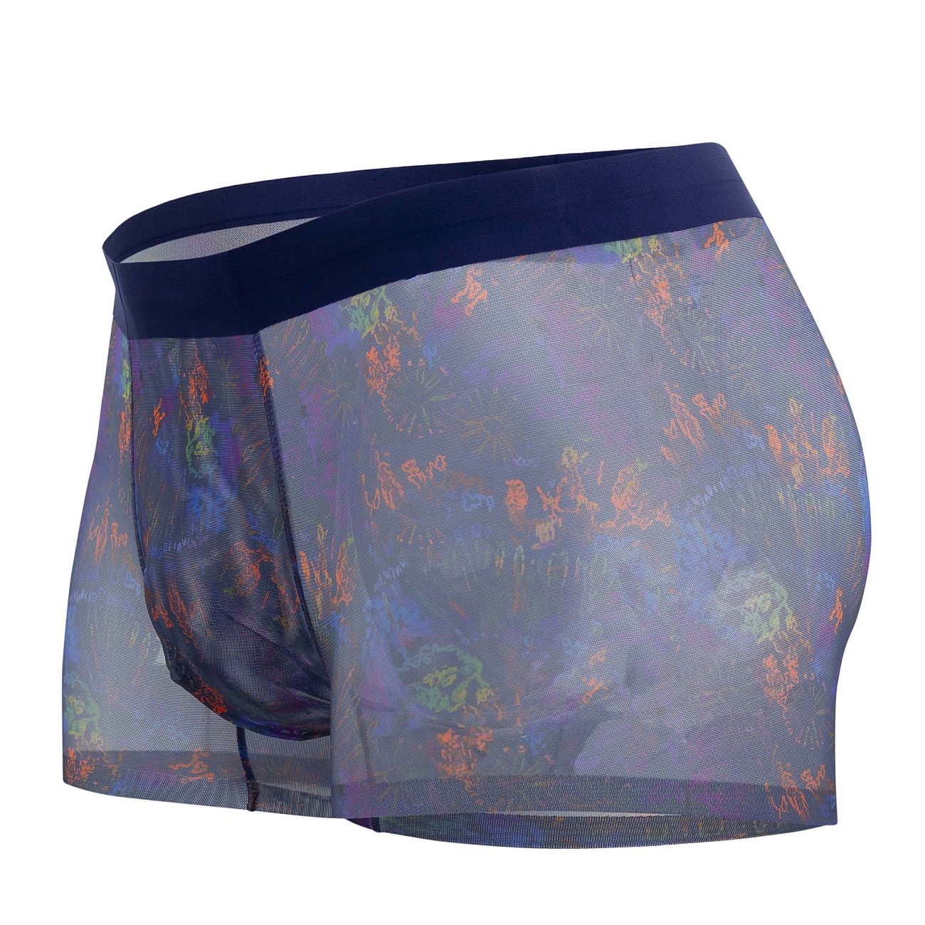Male Power SMS-011 Sheer Prints Seamless Short Color Splatter - DealByEthan.gay loves Male Power