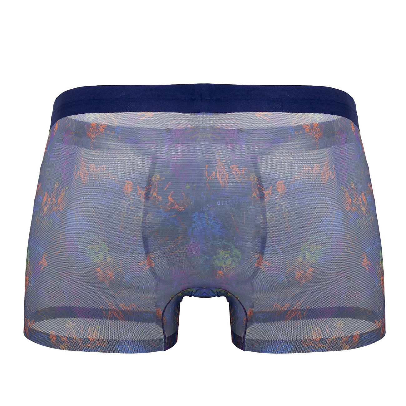 Male Power SMS-011 Sheer Prints Seamless Short Color Splatter - DealByEthan.gay loves Male Power
