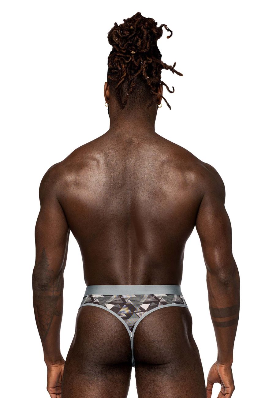 Male Power SMS-012 Sheer Prints Thong Color Optical - DealByEthan.gay loves Male Power