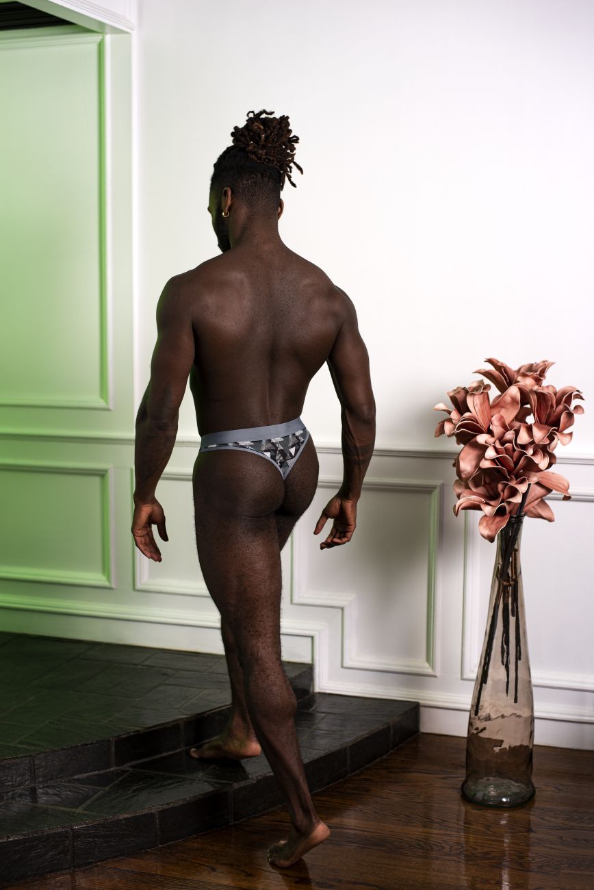 Male Power SMS-012 Sheer Prints Thong Color Optical - DealByEthan.gay loves Male Power