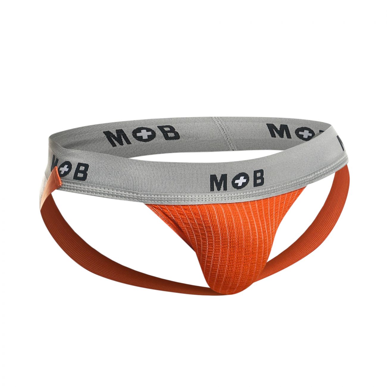 MaleBasics MBL107 MOB - Jockstrap fetichista clásico de 3 pulgadas, color naranja