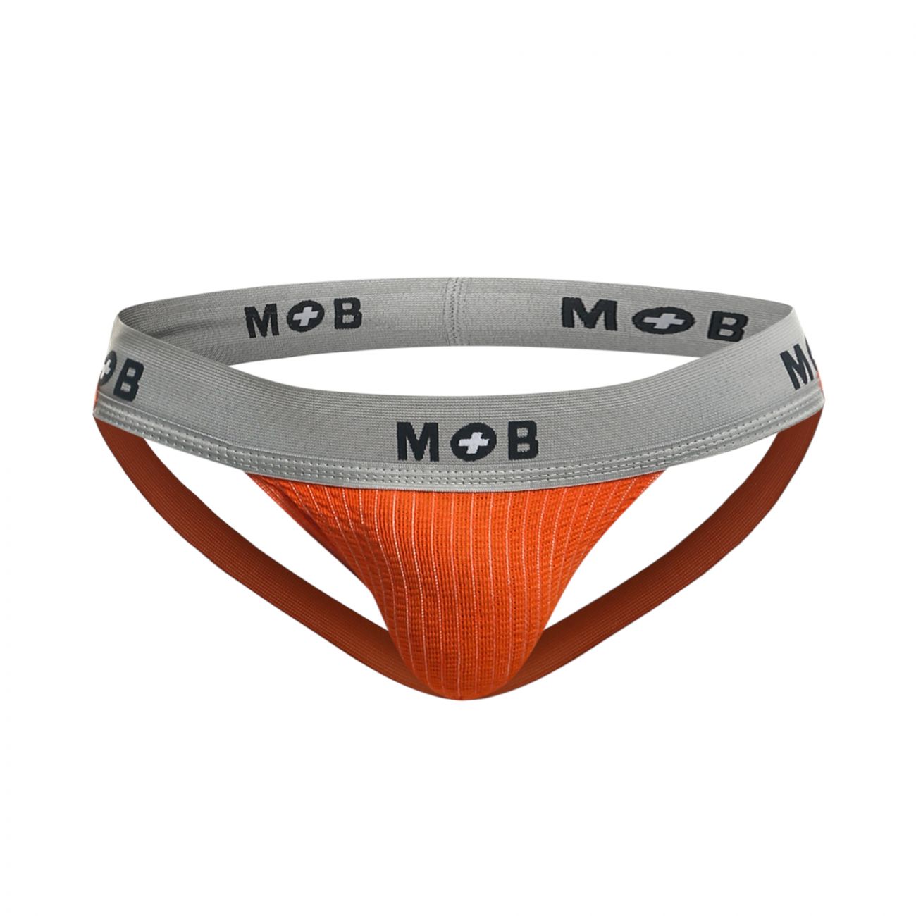 MaleBasics MBL107 MOB - Jockstrap fetichista clásico de 3 pulgadas, color naranja