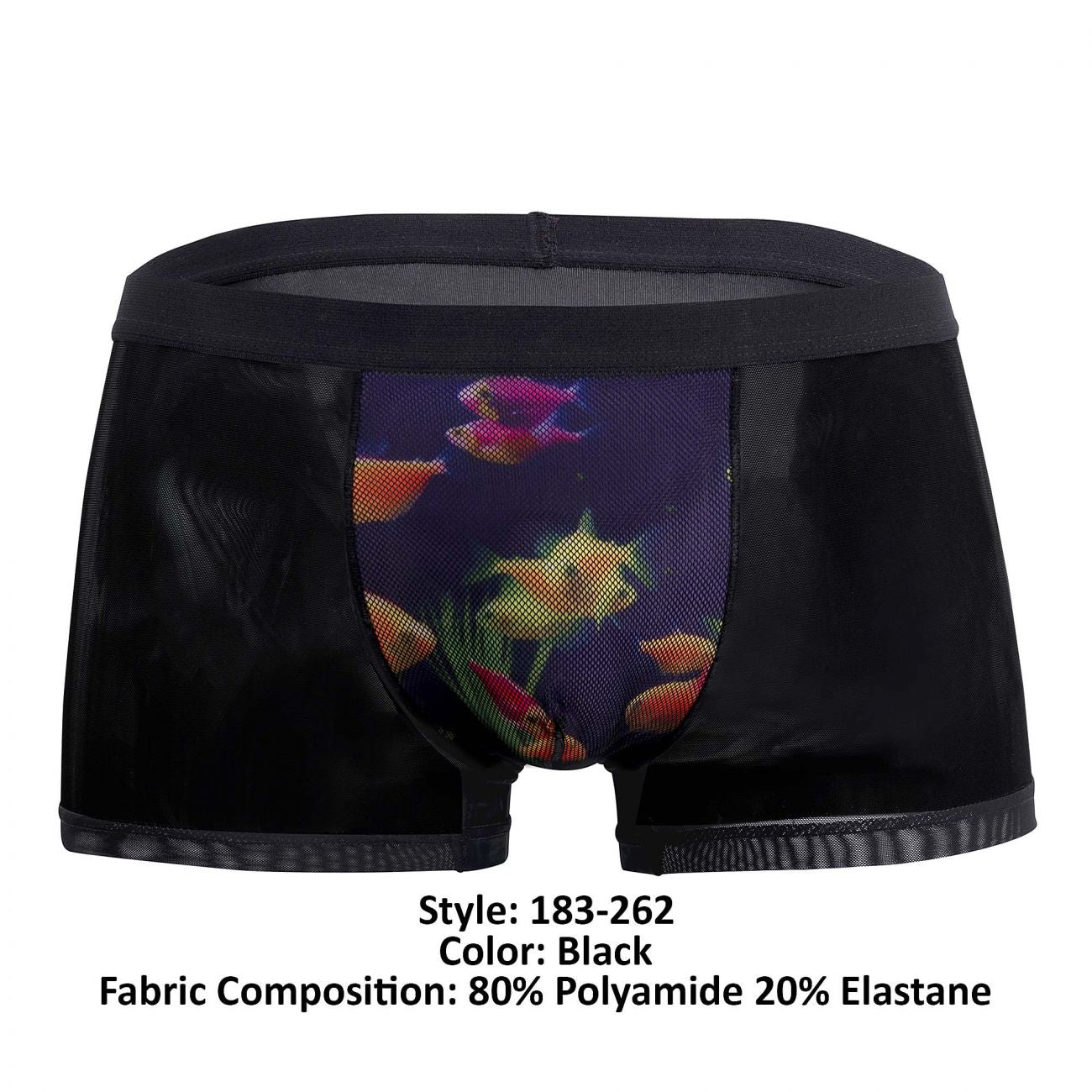 Male Power 183-262 Private Screen Bañador con estampado de peces Color Negro