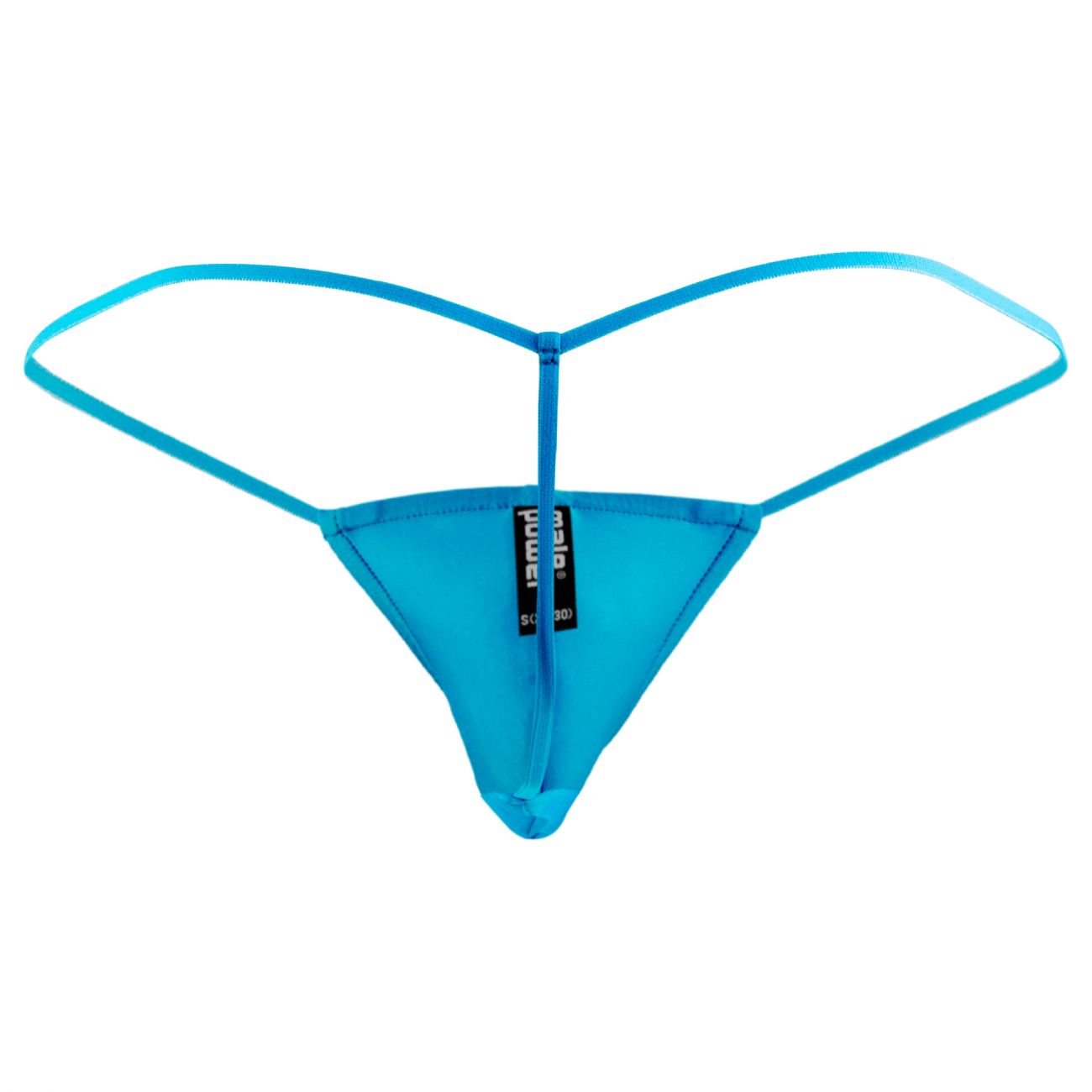 Male Power PAK870 Euro Male Spandex Pouch G String Color Blue
