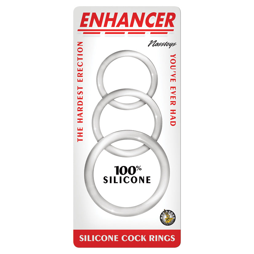 Enhancer Silicone Cock Rings-Clear - DealByEthan.gay