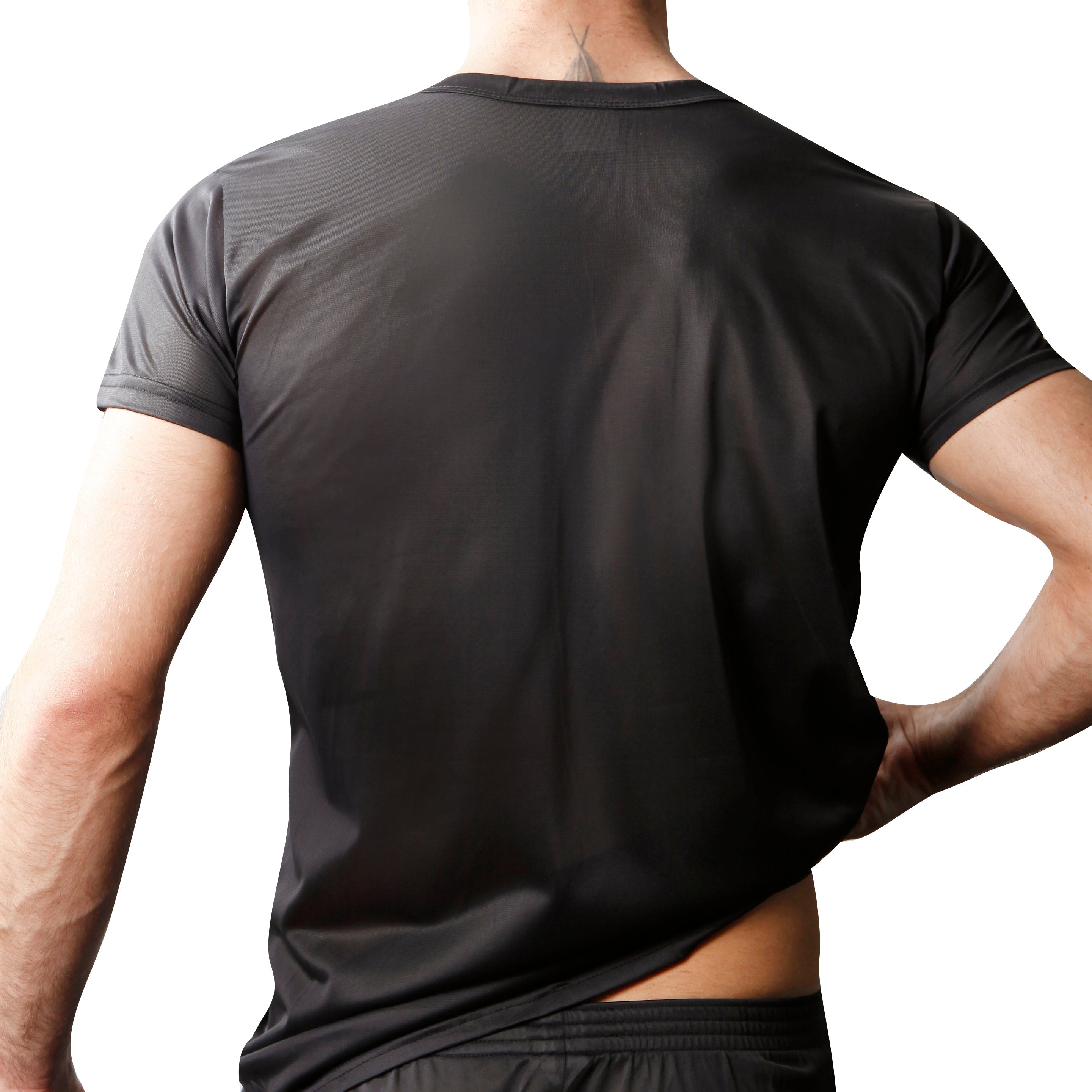 Nylon Tricot Crew Neck T-shirt - DealByEthan.gay loves Players Underwear