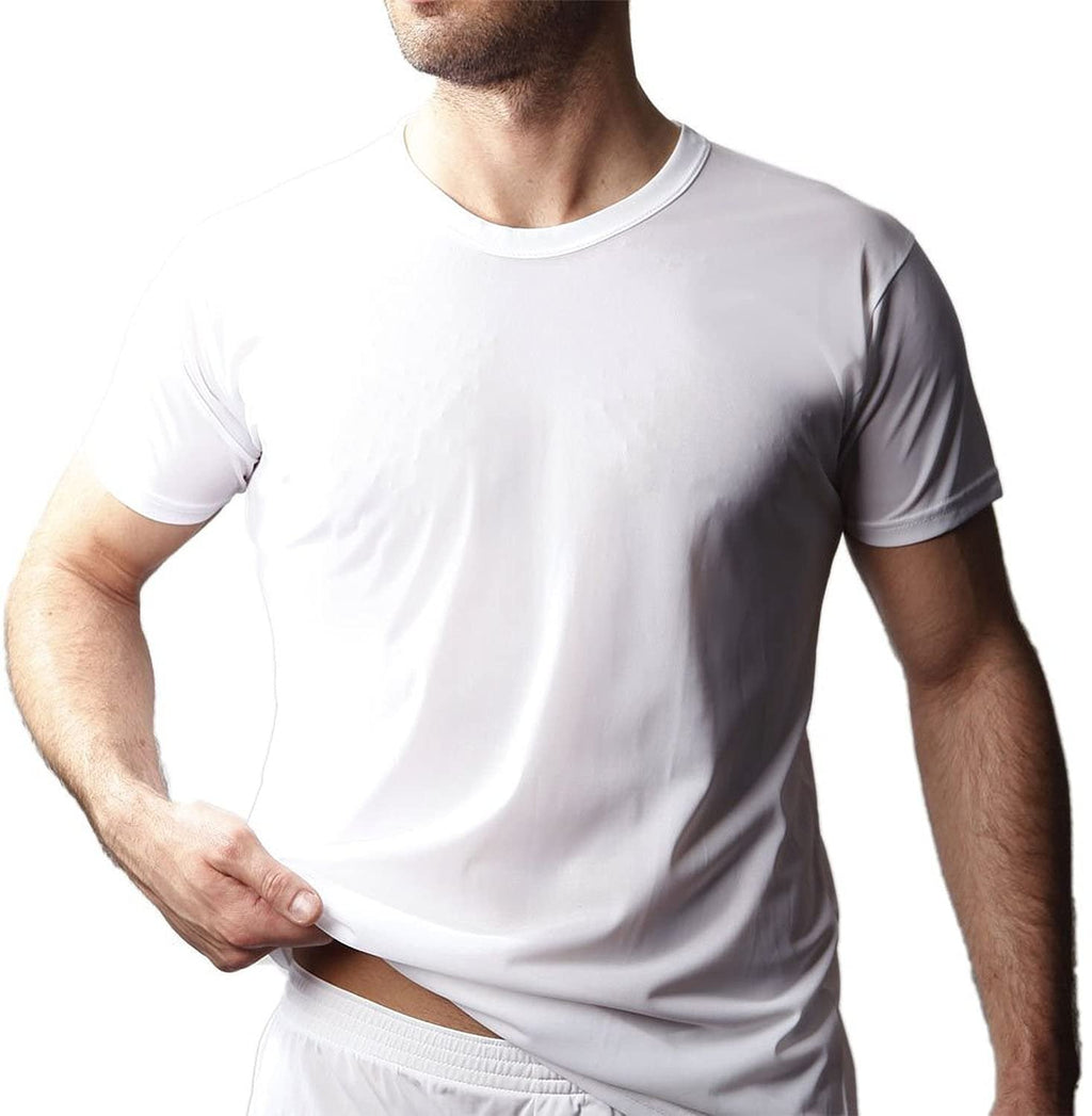Nylon Tricot Crew Neck T-shirt - DealByEthan.gay loves Players Underwear