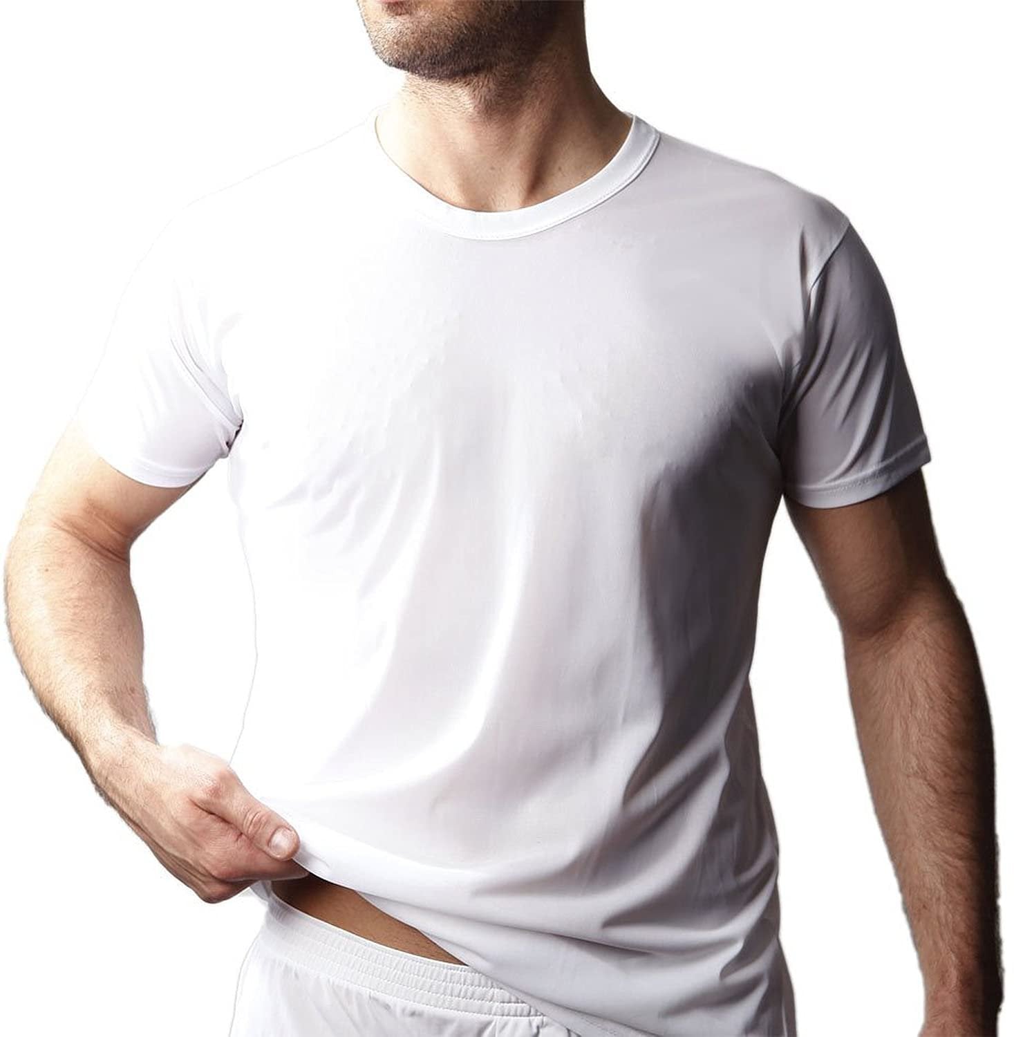 Nylon Tricot Crew Neck T-shirt - DealByEthan.gay loves Players Underwear