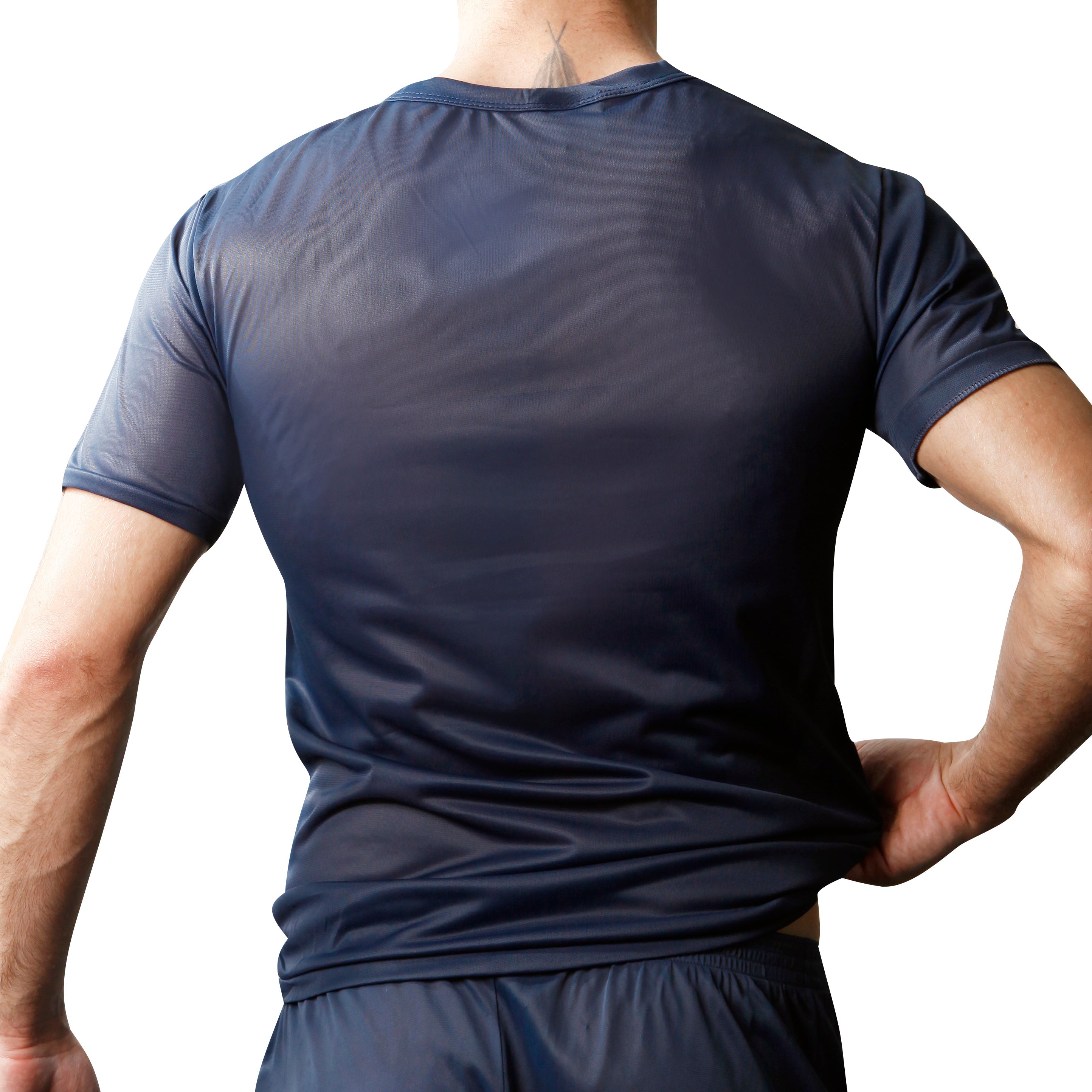 Nylon Tricot Crew Neck T-shirt - DealByEthan.gay loves Players Underwear