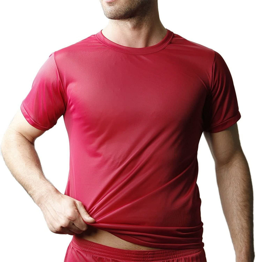 Nylon Tricot Crew Neck T-shirt - DealByEthan.gay loves Players Underwear