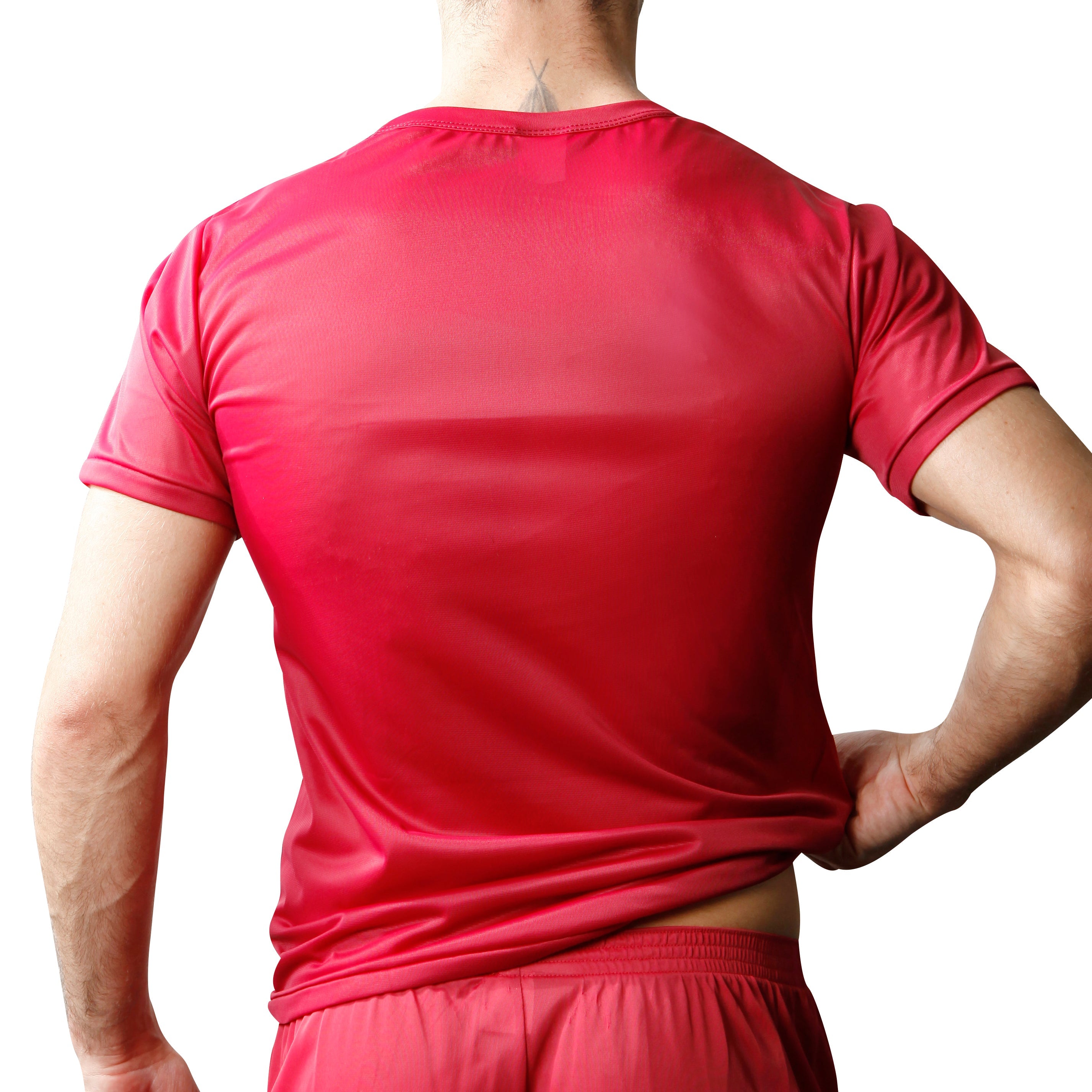 Nylon Tricot Crew Neck T-shirt - DealByEthan.gay loves Players Underwear