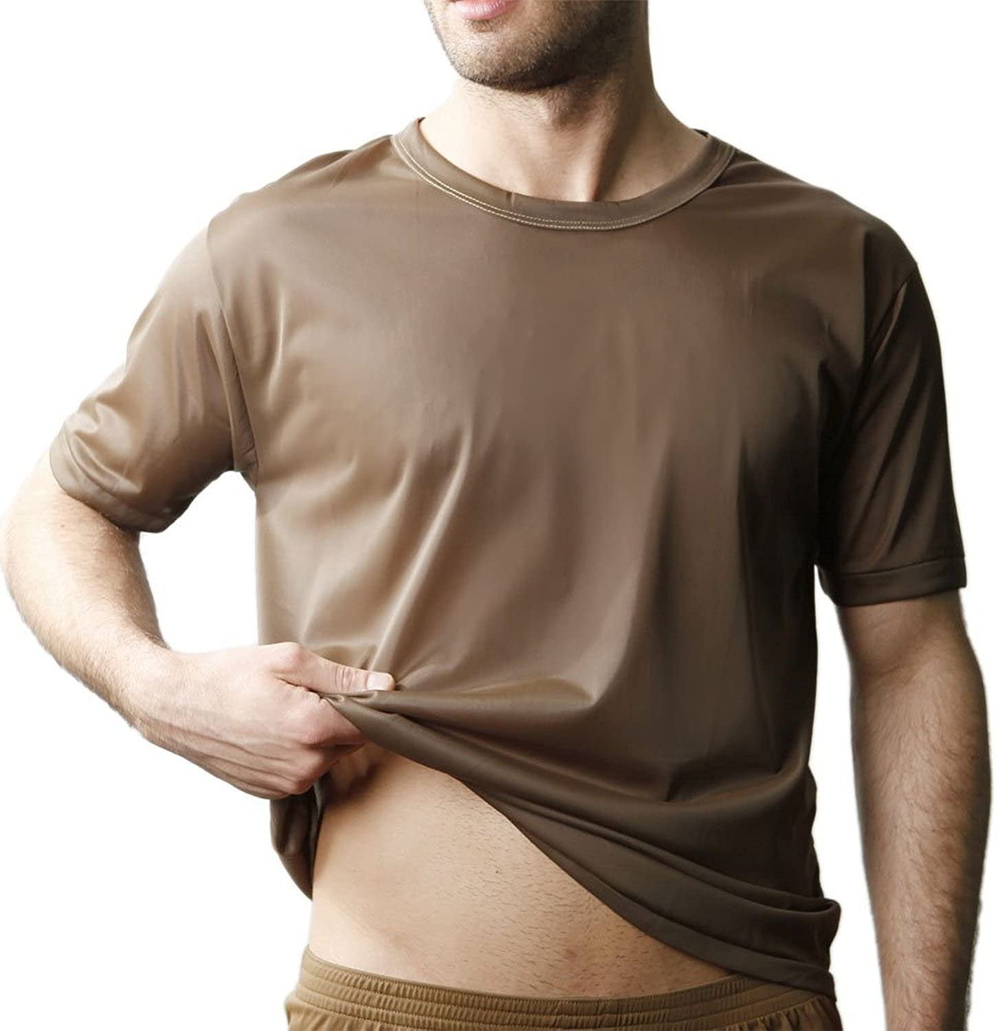 Nylon Tricot Crew Neck T-shirt - DealByEthan.gay loves Players Underwear