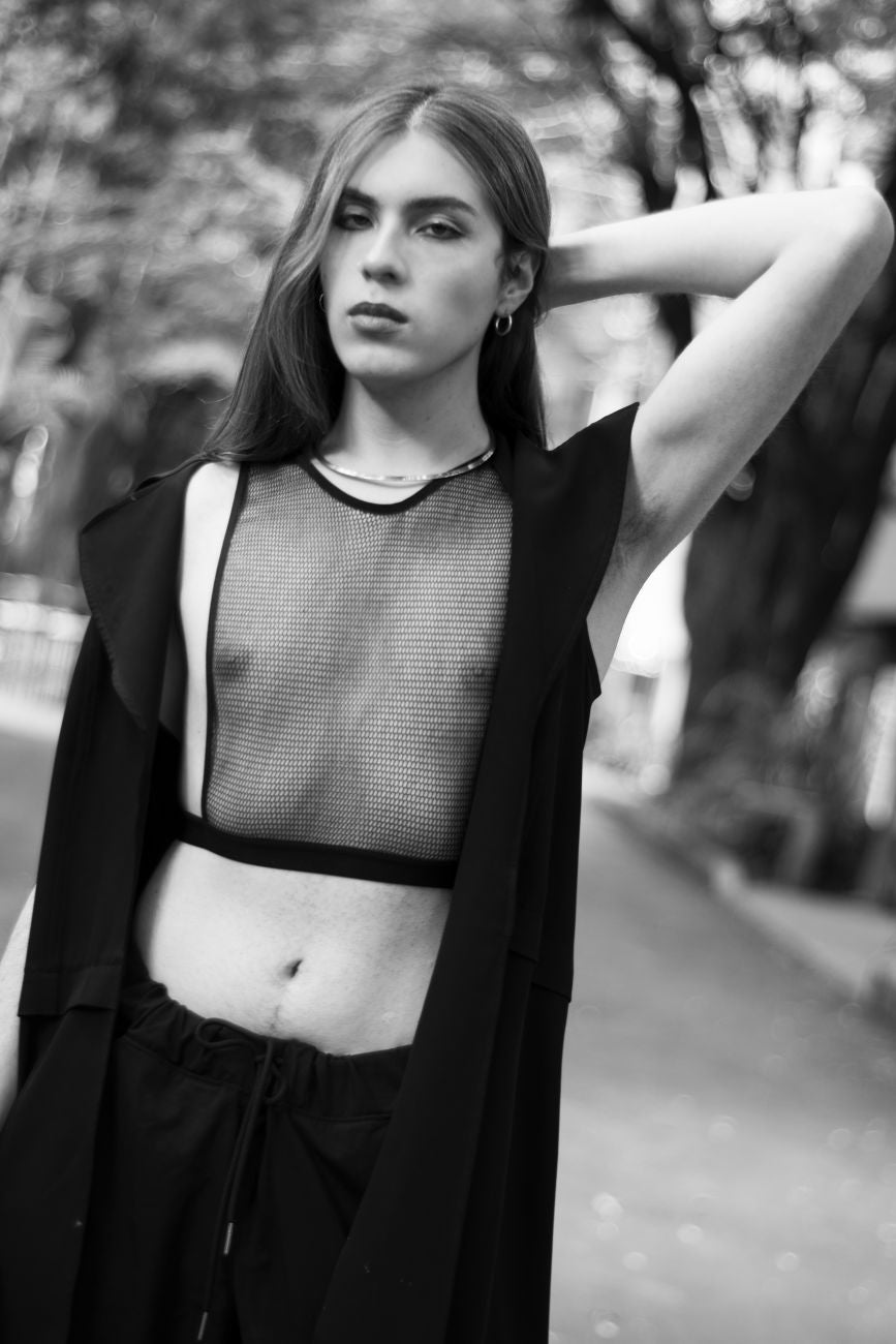 PLURAL PL007 Crop Top Color Black - DealByEthan.gay loves PLURAL