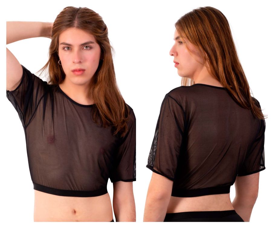 PLURAL PL009 Crop Top Color Black - DealByEthan.gay loves PLURAL