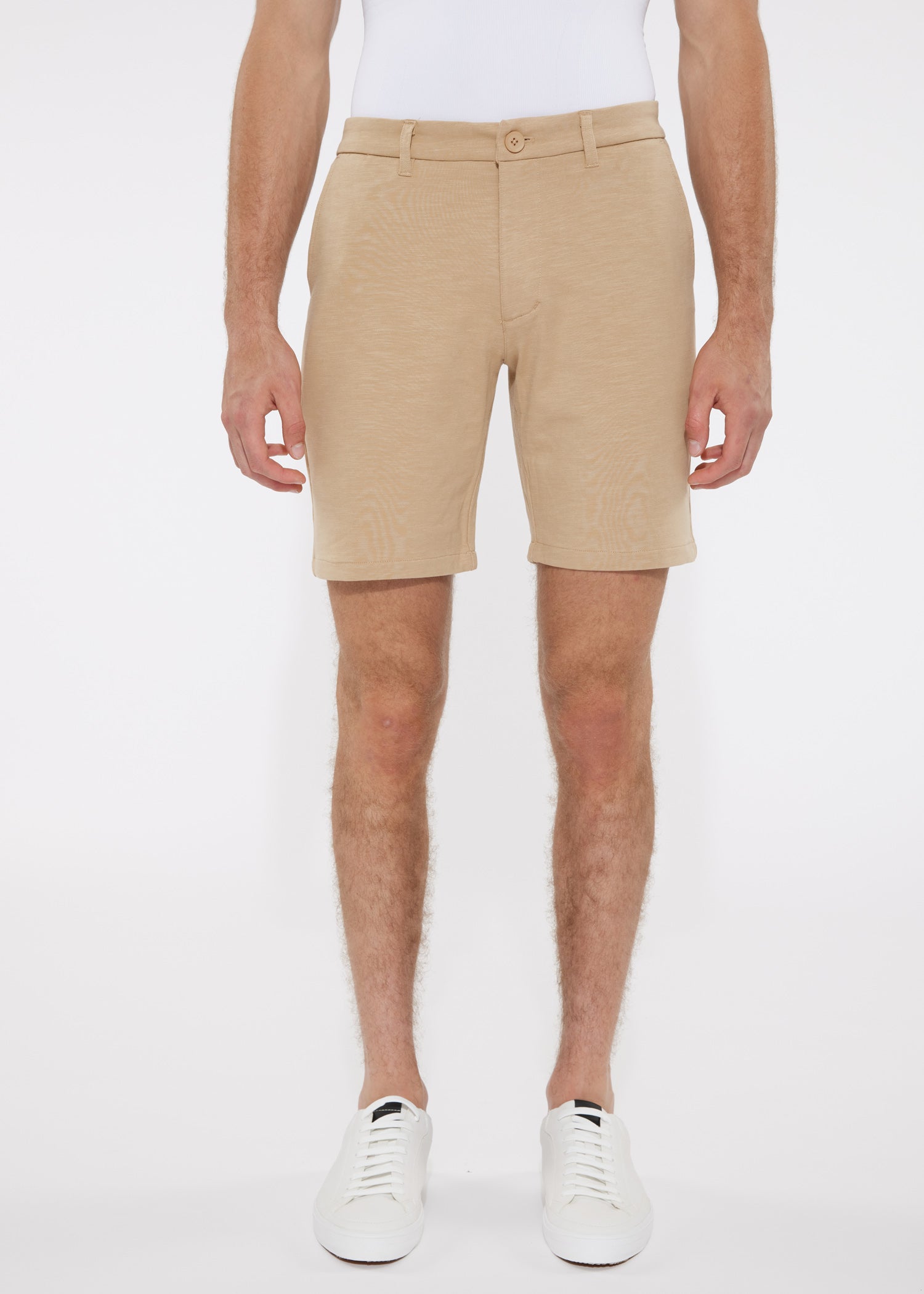 SOLID STRETCH KNIT SHORT - DealByEthan.gay
