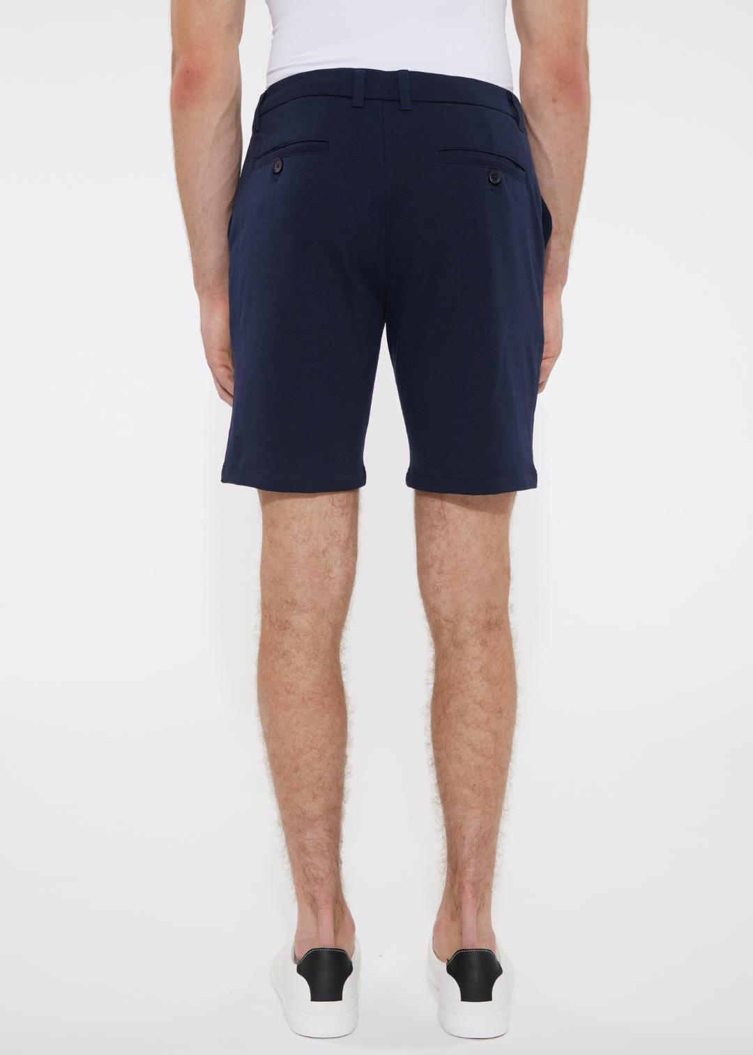SOLID STRETCH KNIT SHORT - DealByEthan.gay