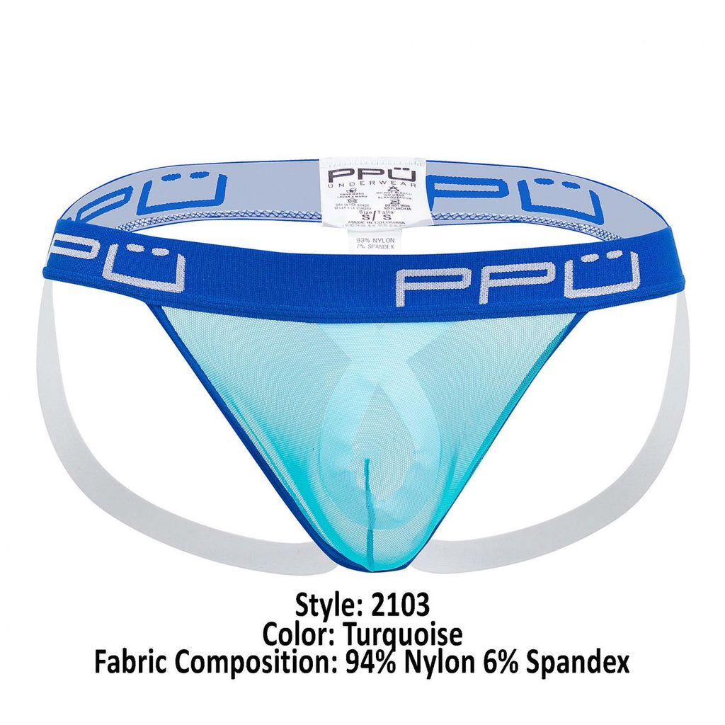 PPU 2103 Ball Lifter Jockstrap Color Turquoise