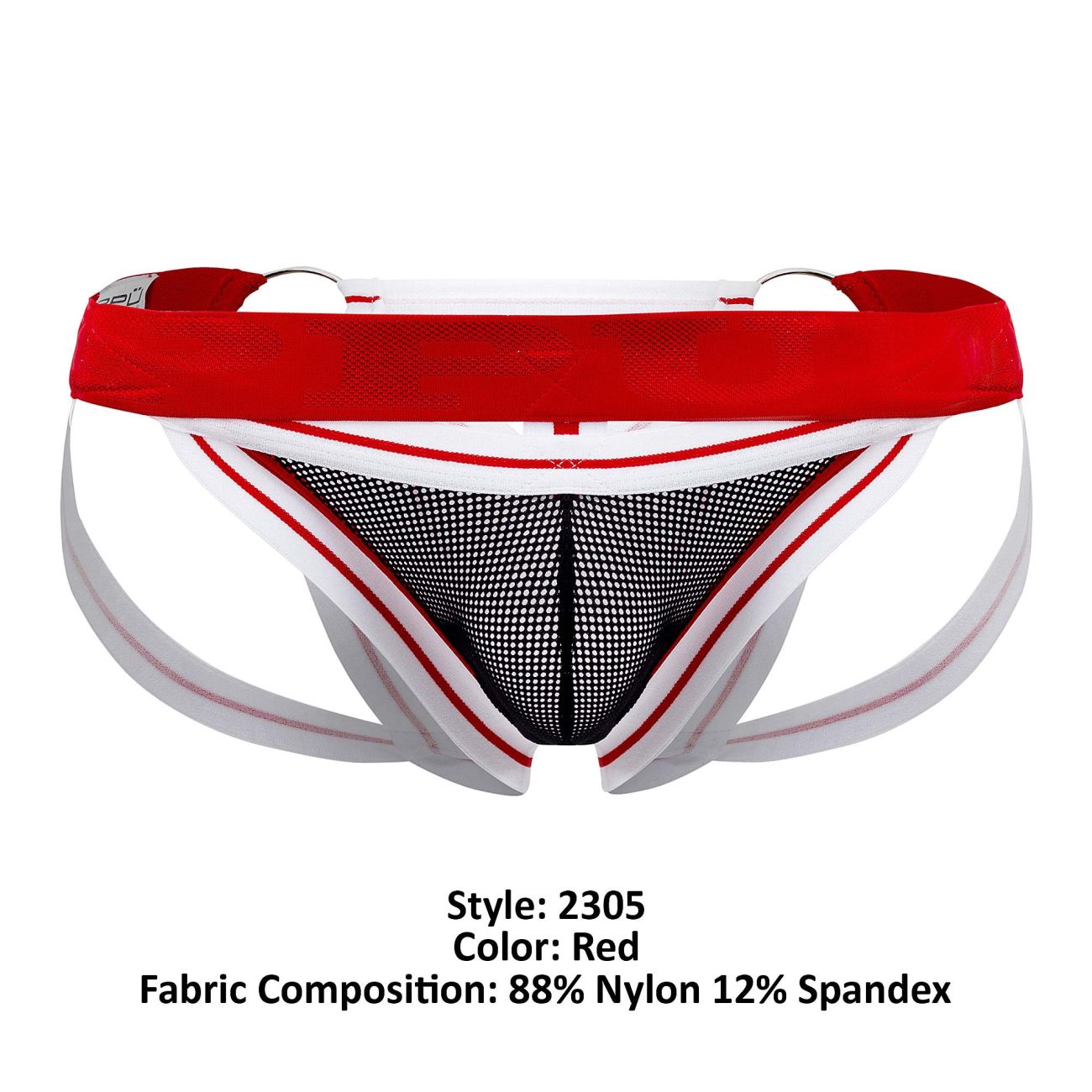 PPU 2305 Suspensorio Mesh Color Rojo