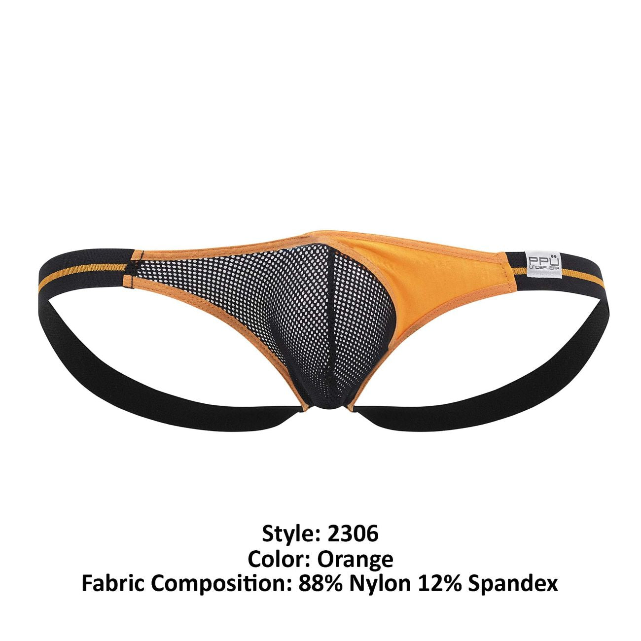 PPU 2306 Tanga o Jockstrap Color Naranja