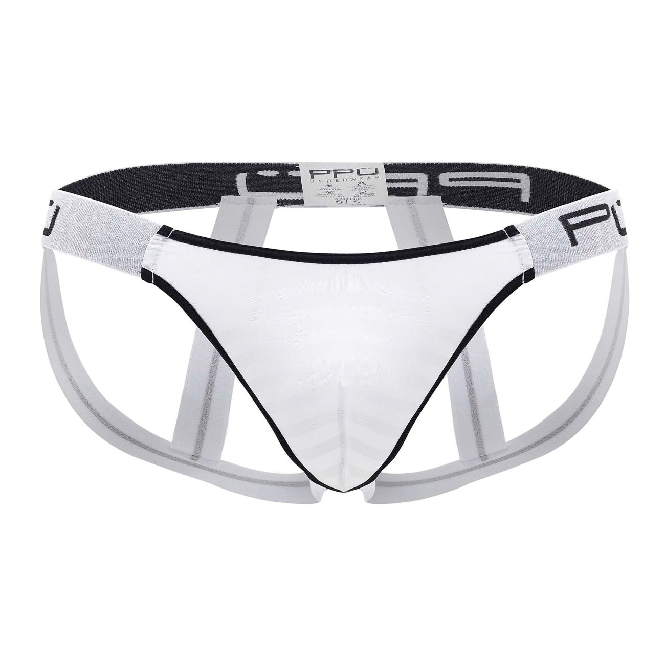PPU 2311 Jockstrap de microfibra color blanco