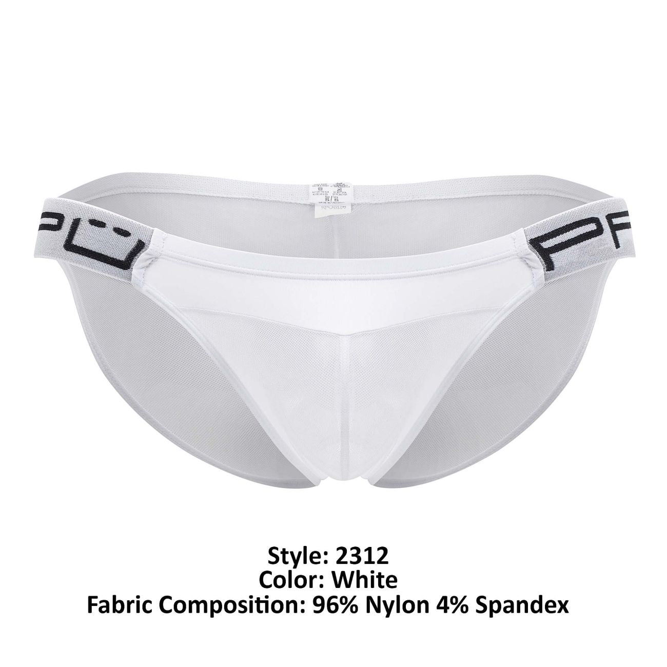 Bikini de malla PPU 2312 Color blanco