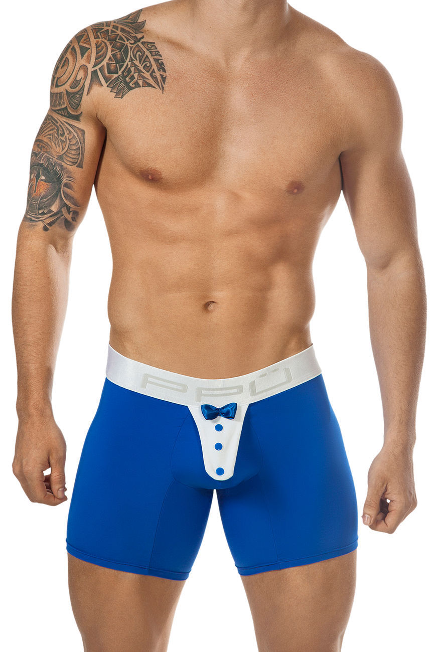 PPU 1325 Tuxedo Boxershorts Farbe Blau