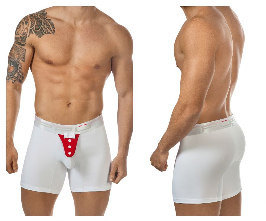 PPU 1325 Tuxedo Boxershorts Farbe Weiß