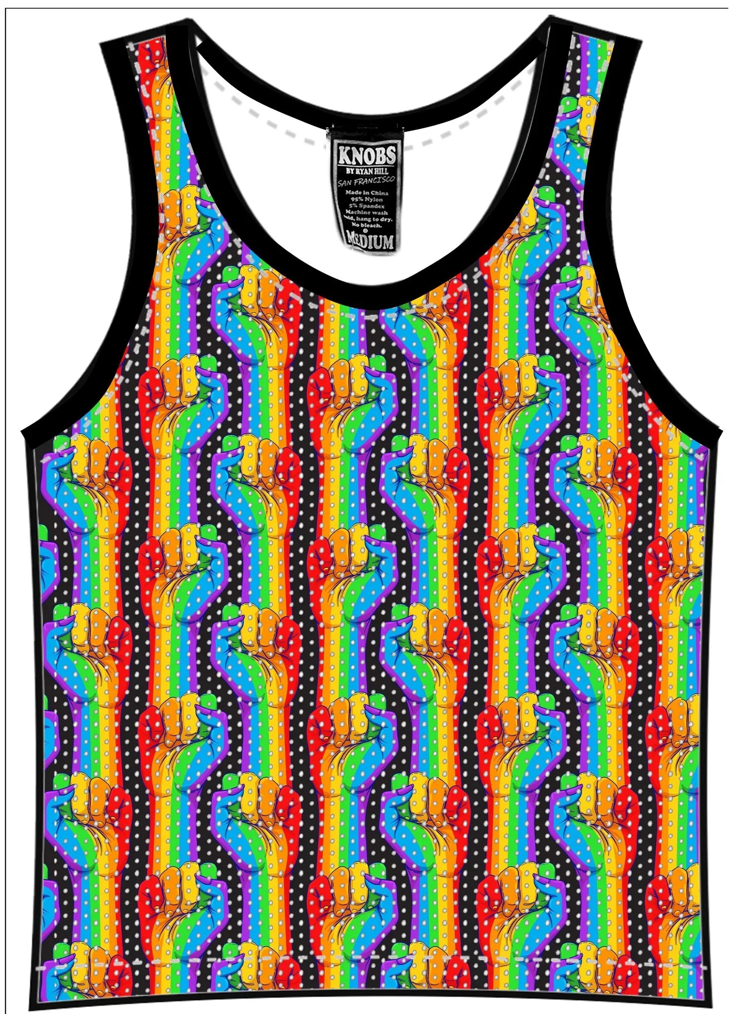 PRIDE FIST MESH TANK - DealByEthan.gay loves KNOBS