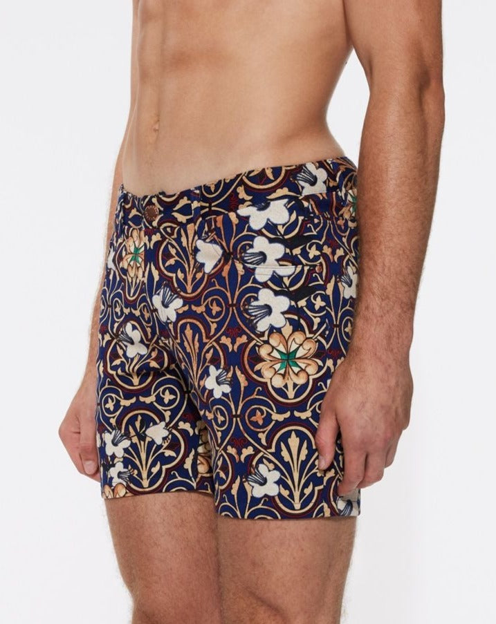 PRINTED STRETCH KNIT SHORT - DealByEthan.gay loves ST33LE