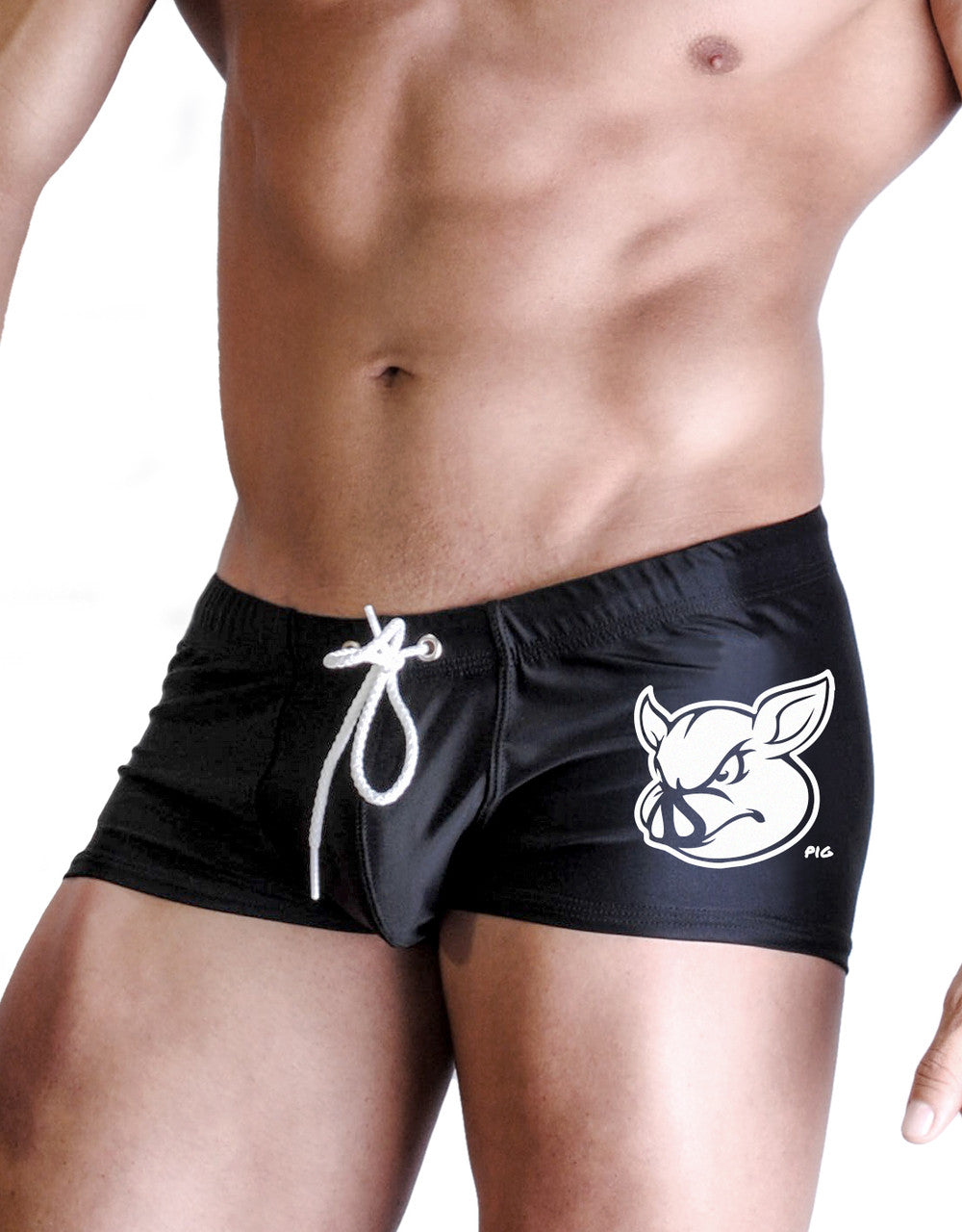 WildmanT PIG SQUARE CUT SWIM BLACK - DealByEthan.gay