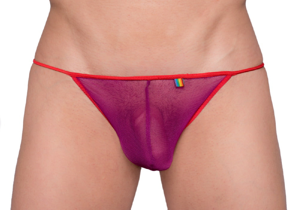 Pride Mesh-G-String mit hauchzartem Muster