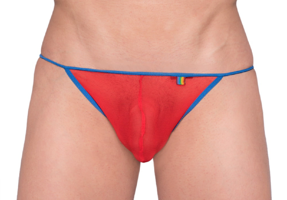 Pride Mesh-G-String mit hauchzartem Muster