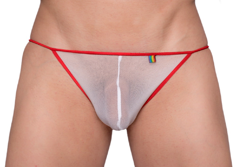 Pride Mesh-G-String mit hauchzartem Muster