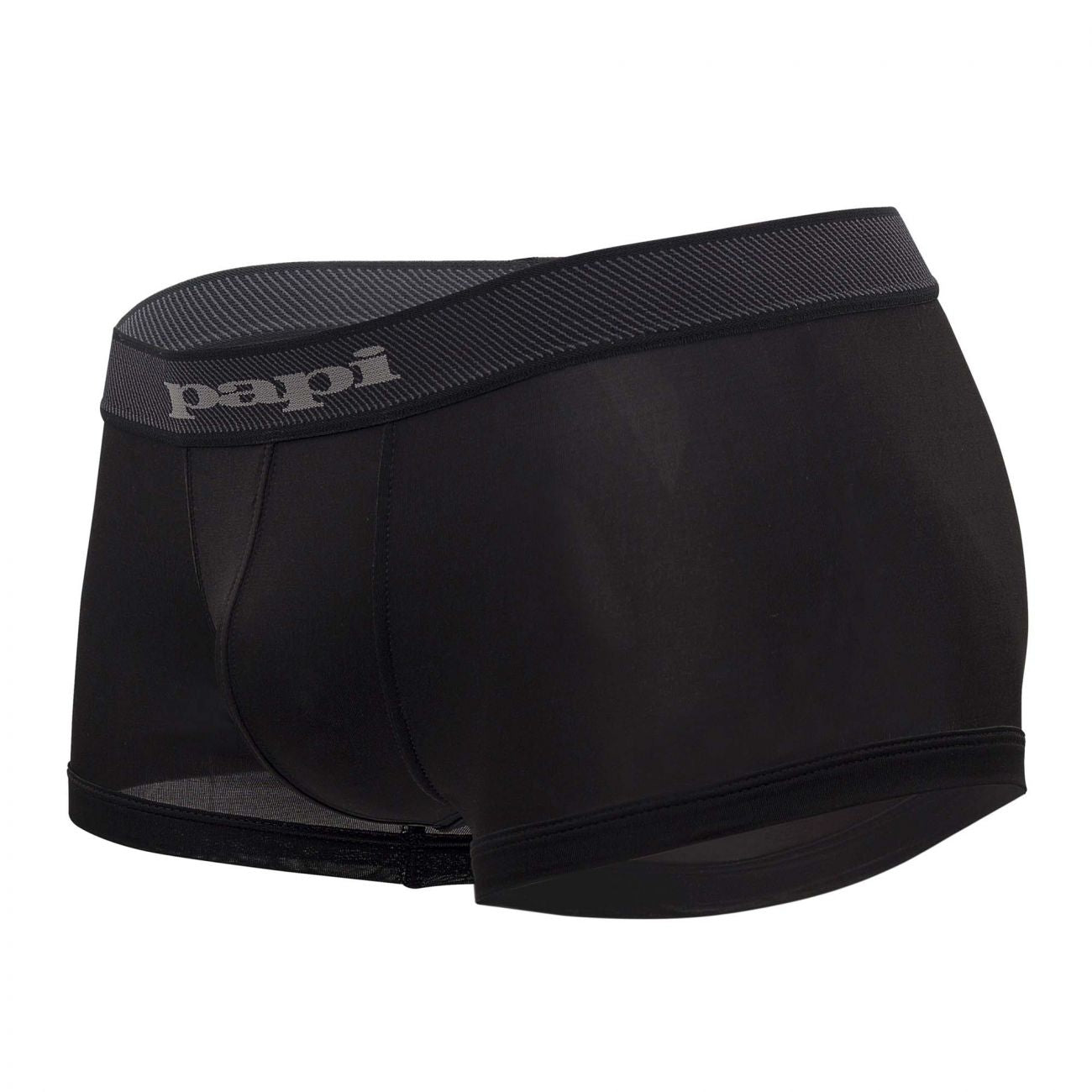Papi 626182-962 Cool2 2PK Solid-Print Brazilian Trunks Color Black-Gray - DealByEthan.gay loves Papi