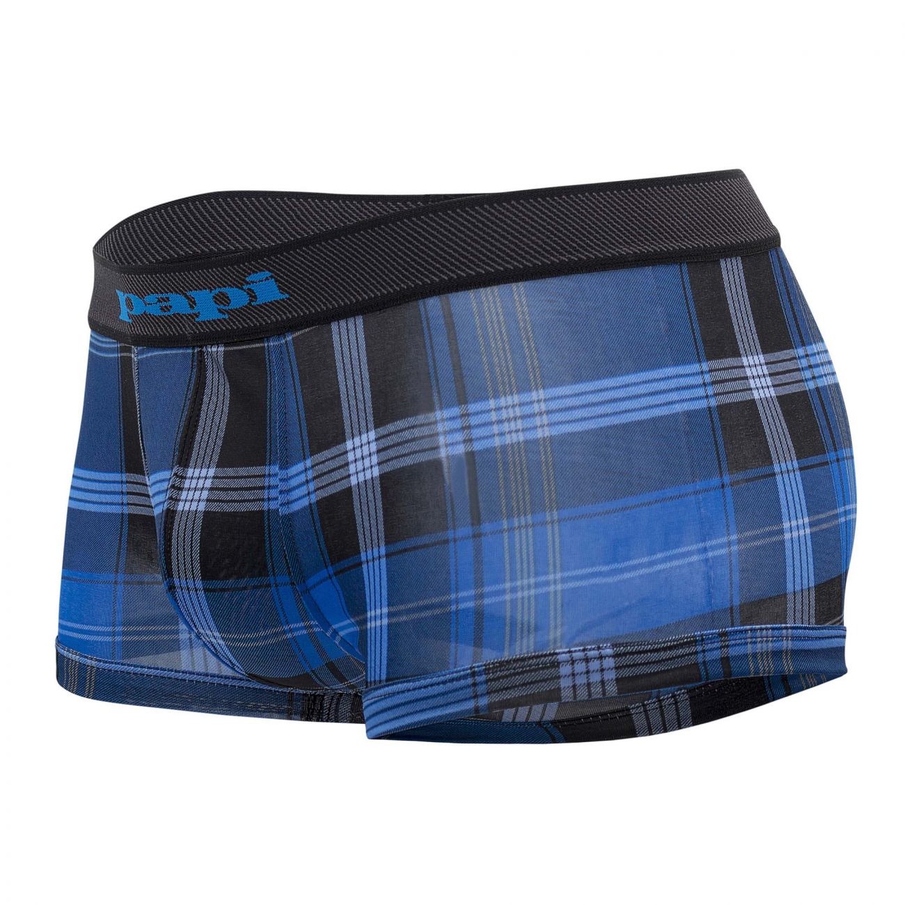 Papi 626182-968 Cool2 2PK Solid-Print Brazilian Trunks Color Black-Blue - DealByEthan.gay loves Papi