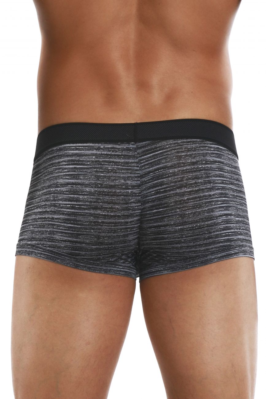Papi 626183-962 Cool2 2PK Solid-Print Brazilian Trunks Color Black-Gray - DealByEthan.gay loves Papi