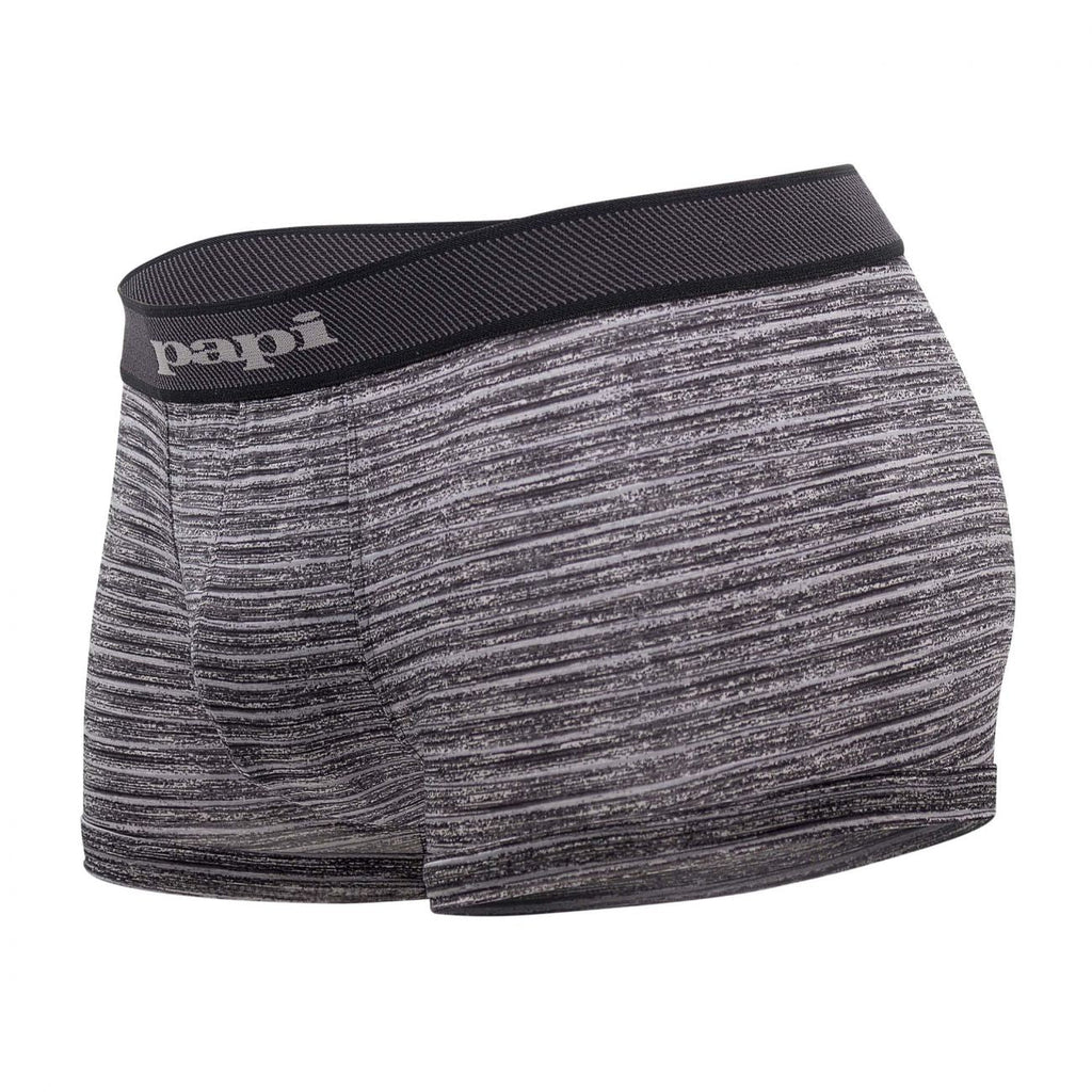 Papi 626183-962 Cool2 2PK Solid-Print Brazilian Trunks Color Black-Gray - DealByEthan.gay loves Papi
