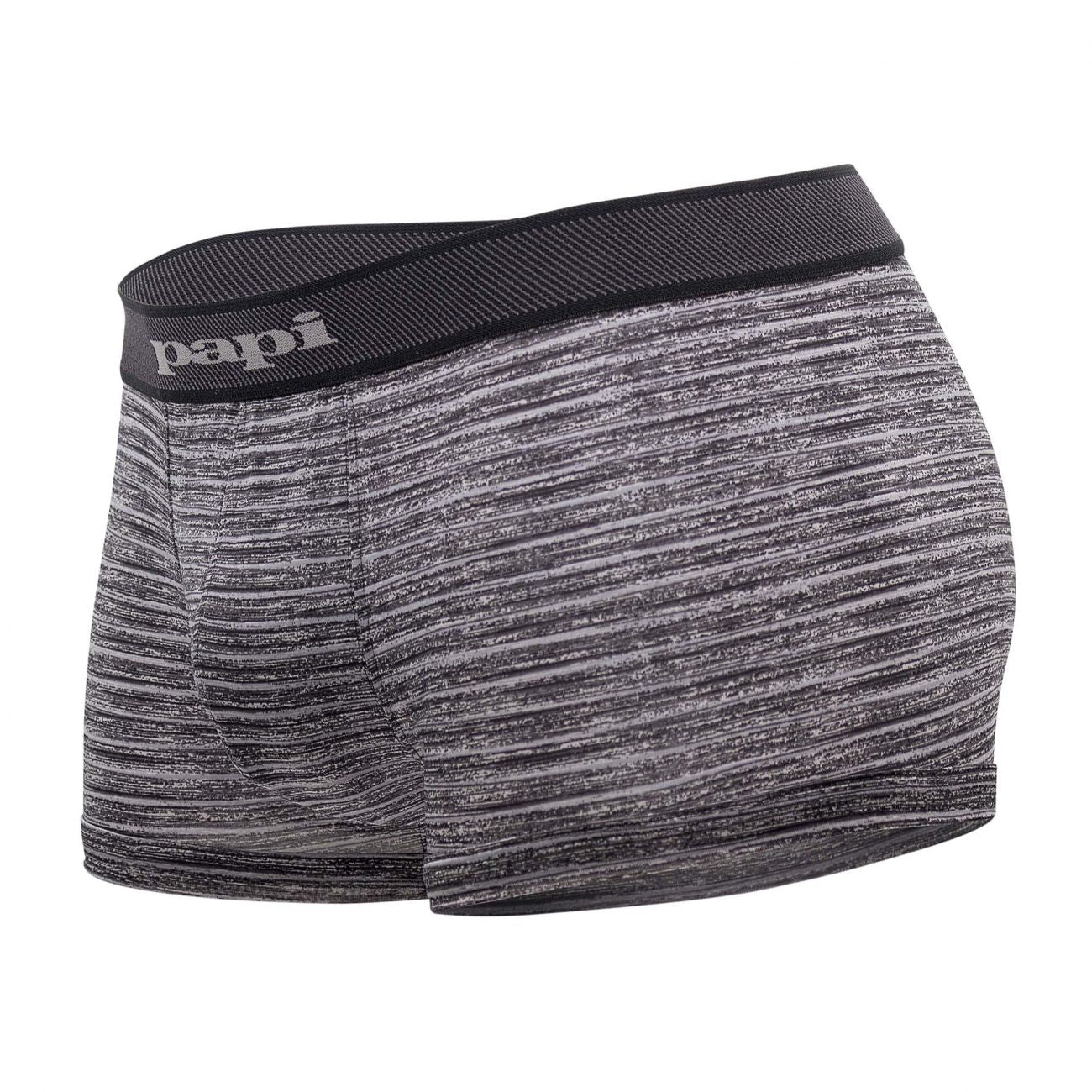 Papi 626183-962 Cool2 2PK Solid-Print Brazilian Trunks Color Black-Gray - DealByEthan.gay loves Papi