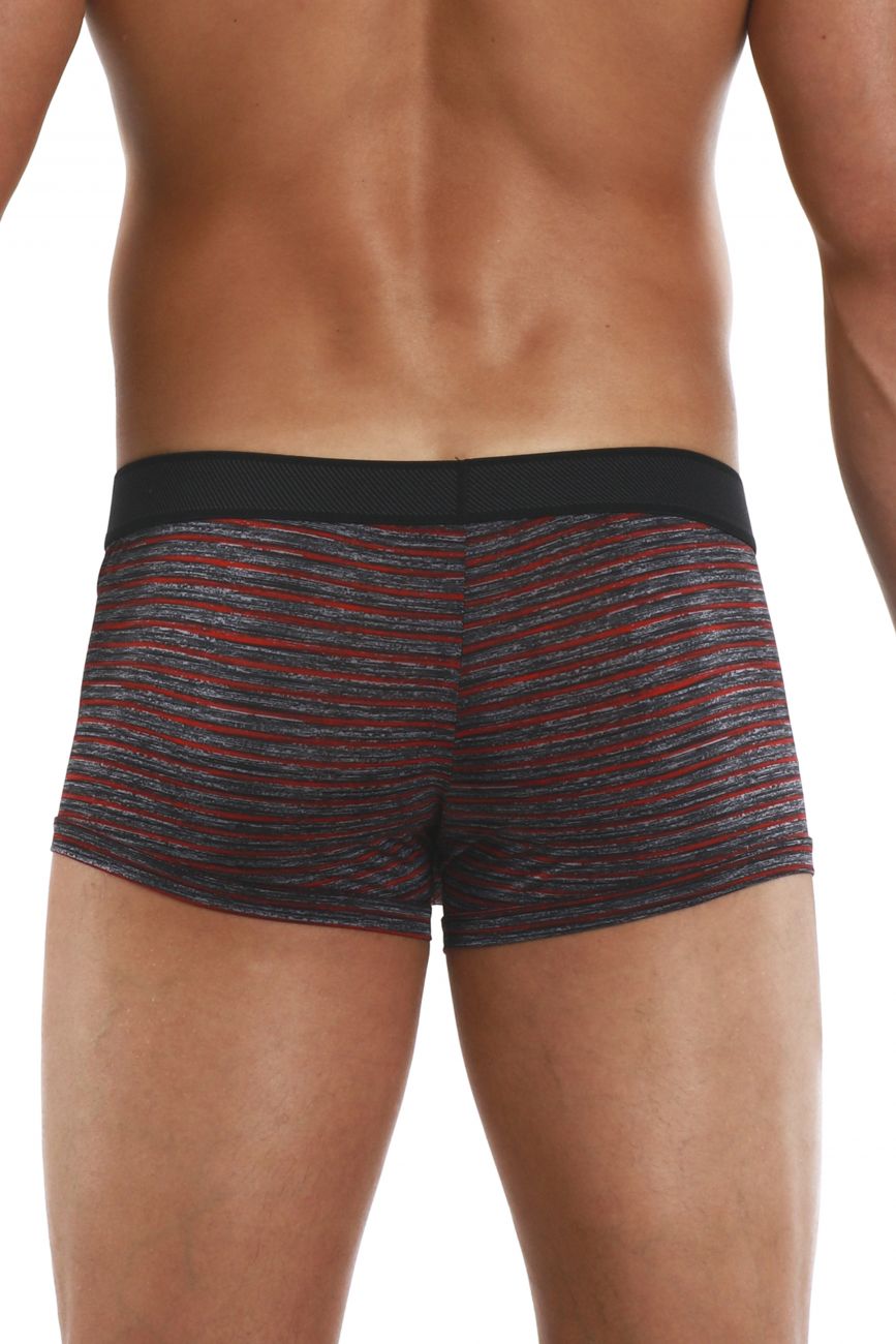 Papi 626183-982 Cool2 2PK Solid-Print Brazilian Trunks Color Black-Red - DealByEthan.gay loves Papi