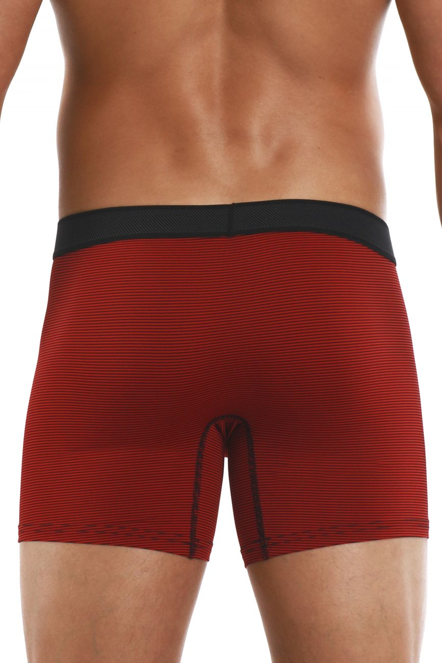 Papi 626185-982 Cool2 2PK Solid Boxer Briefs Color Black-Red - DealByEthan.gay loves Papi