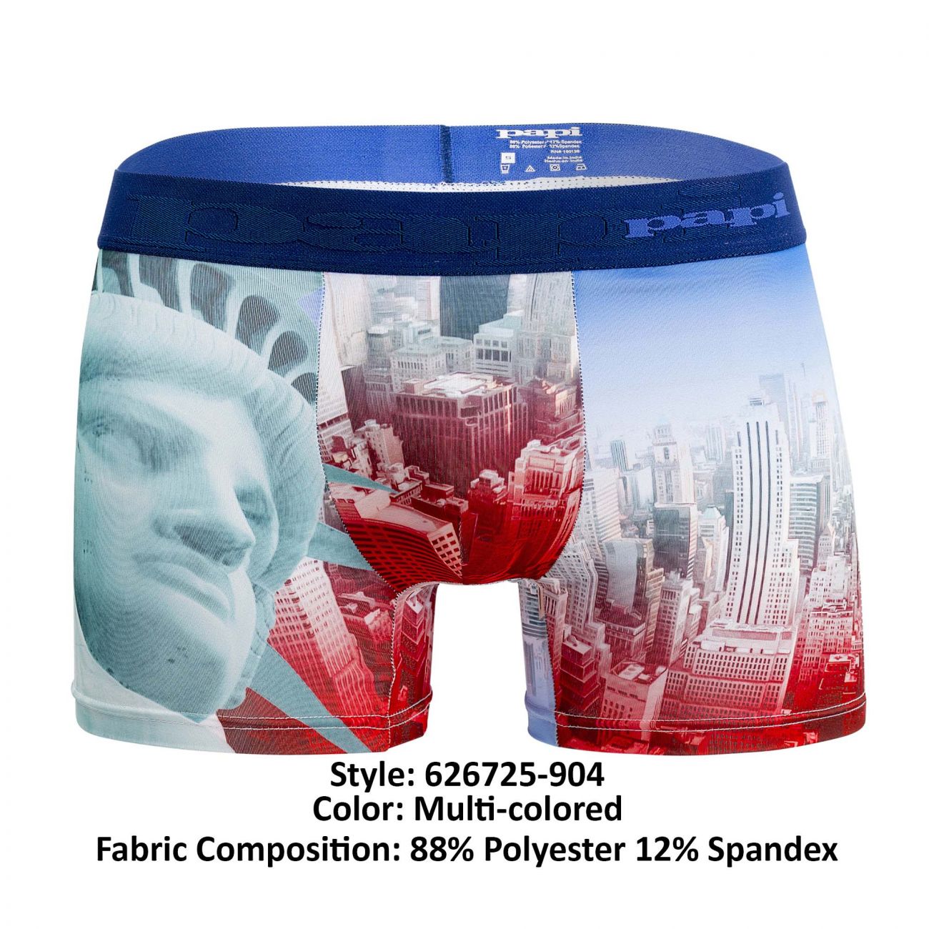 Papi 626725-904 NY Destination Boxer Briefs Color Multi-colored - DealByEthan.gay loves Papi
