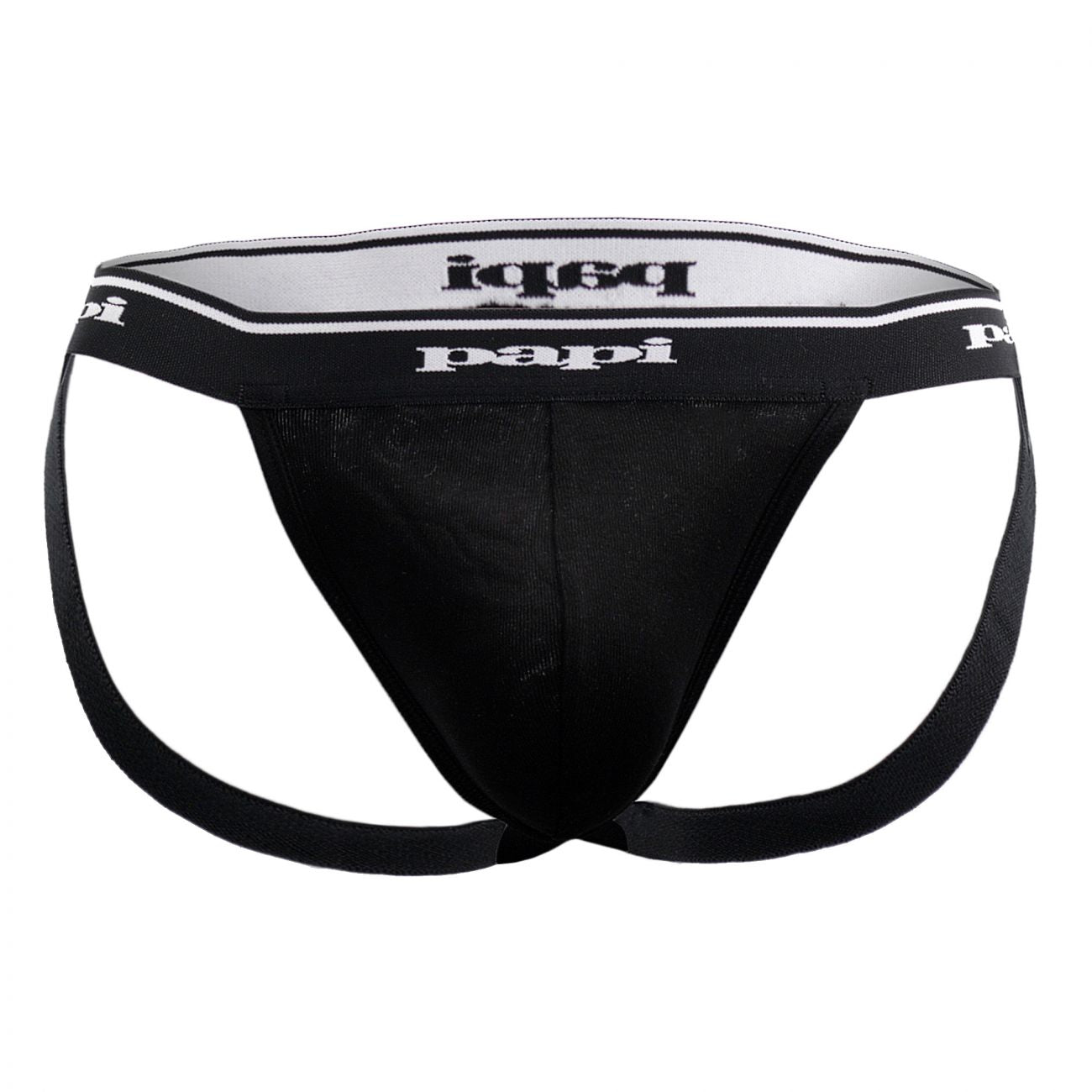 Papi 705910-001 3PK 1X1 Rib Jockstrap Color Black - DealByEthan.gay loves Papi