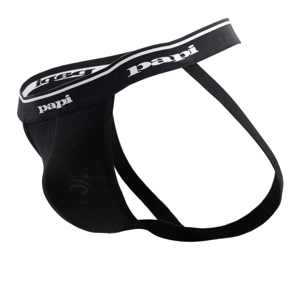 Papi 705910-999 3PK 1X1 Rib Jockstrap Color Black-Red-Turquoise - DealByEthan.gay loves Papi