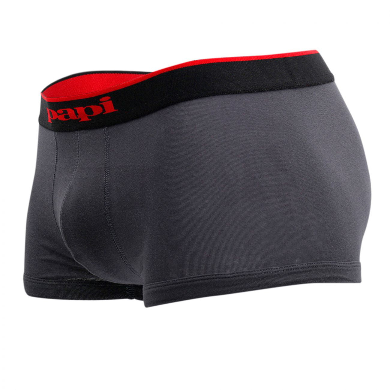 Papi 980501-950 3PK Cotton Stretch Brazilian Solids Color Red-Gray-Black - DealByEthan.gay loves Papi