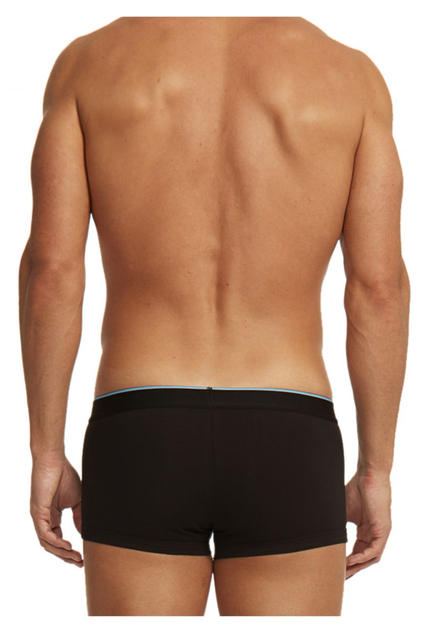 Papi 980503-969 3PK Cotton Stretch Brazilian Yarndye Band Stripe Color Turquoise-Black - DealByEthan.gay loves Papi